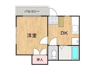 駒金屋6【0302号室】の間取り