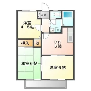 レイクサイド黄葉【203号室】の間取り