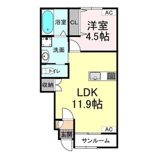マートル A【102号室】の間取り