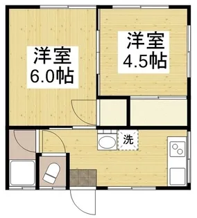 シエル大谷【202号室】の間取り