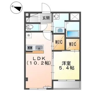 フェリオ【205号室】の間取り