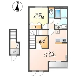 フルール【202号室】の間取り