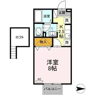 セジュール桜馬場【202号室】の間取り