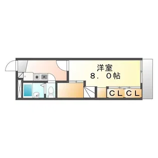 レオパレス春日【204号室】の間取り