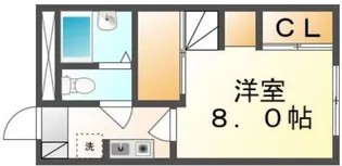 レオパレス海幸Ⅱ【107号室】の間取り