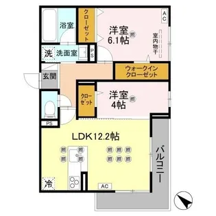 トリシアさくら【203号室】の間取り