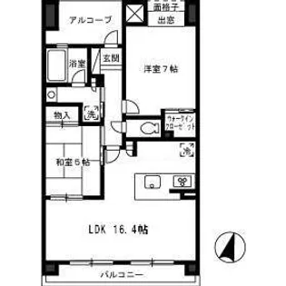 Dグラフォート福山【402号室】の間取り
