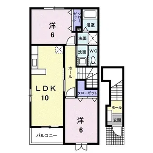 パレアナA【201号室】の間取り
