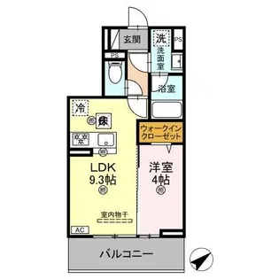 レーヴィア【102号室】の間取り