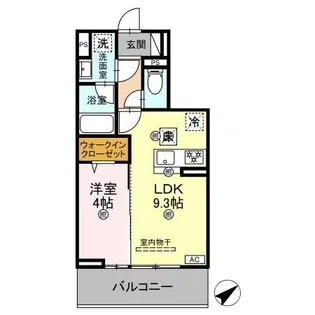 レーヴィア【103号室】の間取り