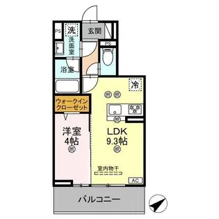 レーヴィア【203号室】の間取り