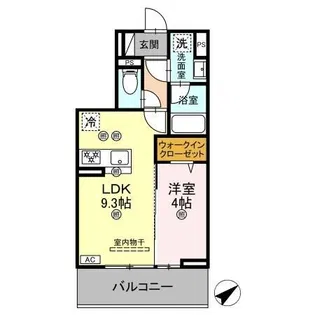 レーヴィア【302号室】の間取り