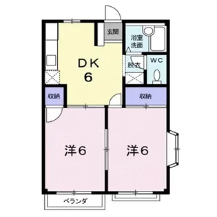 エルディム瀬戸B【101号室】の間取り