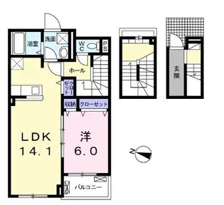 クラール・Y【302号室】の間取り
