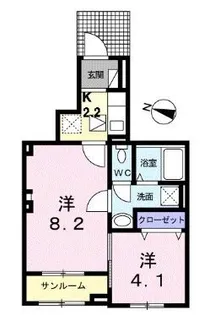 クラール・Y【103号室】の間取り