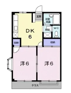 エルディム白馬【103号室】の間取り