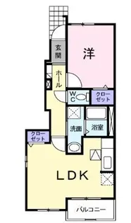 アルバ グランデA【103号室】の間取り