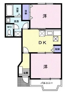 サンハイムD【102号室】の間取り