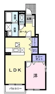 ディマンシュ.M A【101号室】の間取り