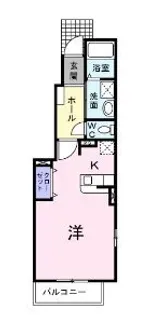 フォレストコート明神Ⅱ【101号室】の間取り