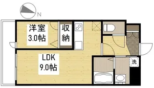 月光福山三吉町【305号室】の間取り