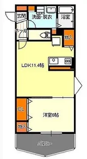 L′Etoile【106号室】の間取り