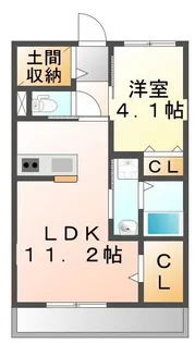 FORZA明神【107号室】の間取り