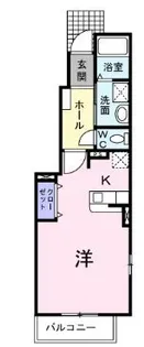 グラスコートⅠ【101号室】の間取り