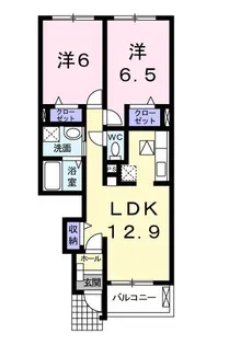 フィレガロ【102号室】の間取り