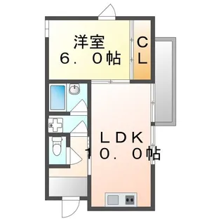 HKビル福山【301号室】の間取り
