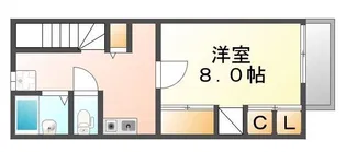 レオパレスルピナス【201号室】の間取り