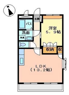 ル・ボヌール【101号室】の間取り