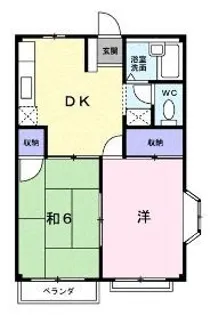 エルディム希望【101号室】の間取り