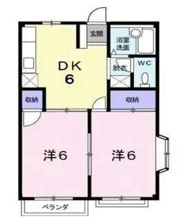 エルディムはせ【201号室】の間取り