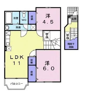 サンクレスト【203号室】の間取り