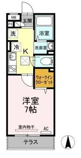 夢りんどうⅤ【102号室】の間取り