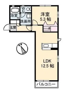 シャーメゾンNSG福山 A棟【201号室】の間取り