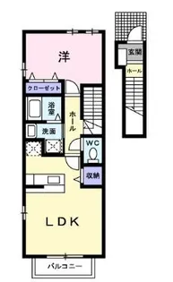 シェーネB【203号室】の間取り
