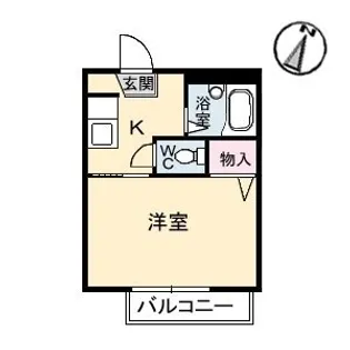クレセント串山【203号室】の間取り