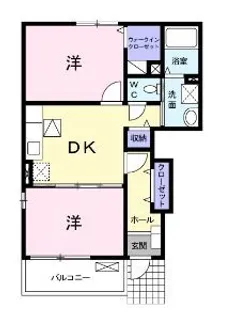 プラシードM A棟【101号室】の間取り