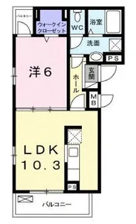ハーバーランド A【203号室】の間取り