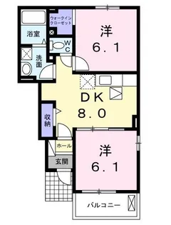 バレンシアB【103号室】の間取り