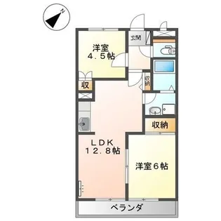 エルトハイムS【0103号室】の間取り