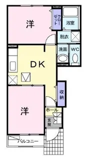 トラスト コート【204号室】の間取り
