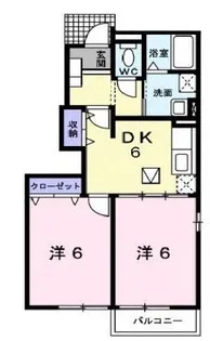 フローレンス【101号室】の間取り