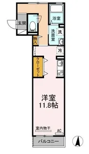 DーROOM船町【301号室】の間取り