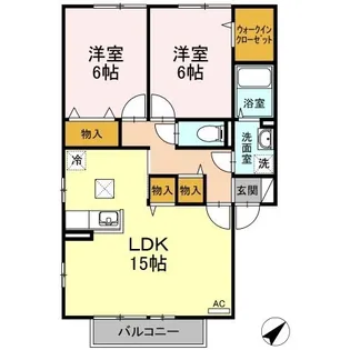 ヴェルドミール川口 A棟【101号室】の間取り