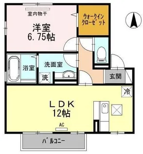 シャンテ千田【202号室】の間取り
