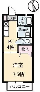 ディアスセフィラ【102号室】の間取り