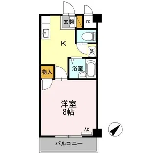 エクセル春日【305号室】の間取り